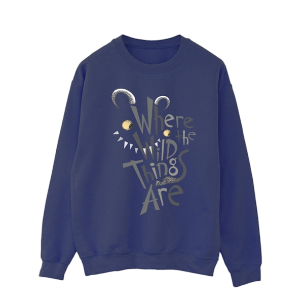 Where The Wild Things Are Herr Sweatshirt med Monster-logotyp XXL Marinblå Navy Blue XXL