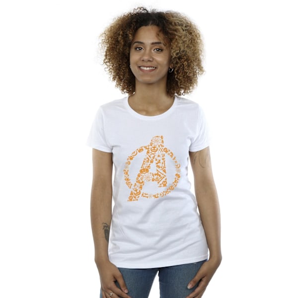 Marvel Womens/Ladies Avengers Halloween Logo Bomull T-Shirt L W White L