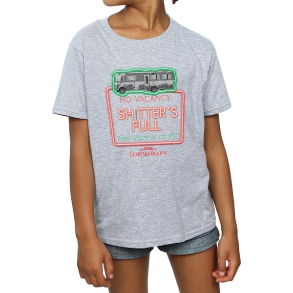 National Lampoon's Christmas Vacation Girls Greyscale No Vacanc Sports Grey 12-13 Years