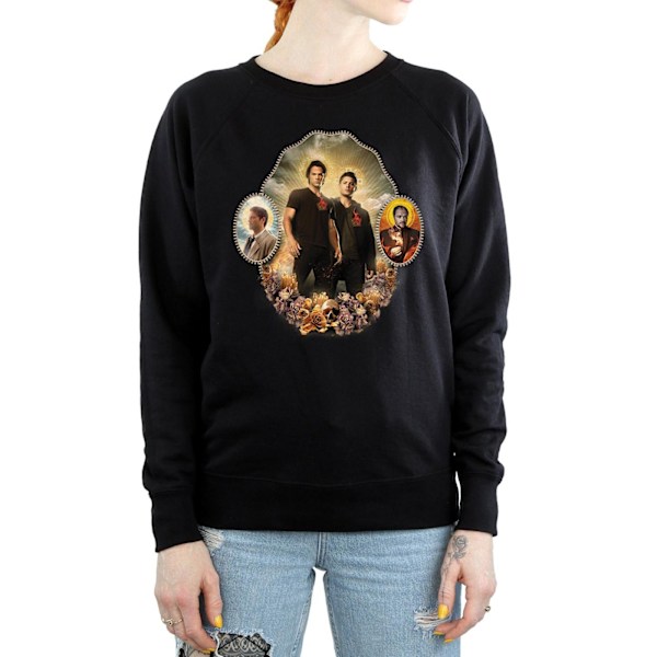 Supernatural Dam/Kvinnor Holy Shrine Sweatshirt S Svart Black S