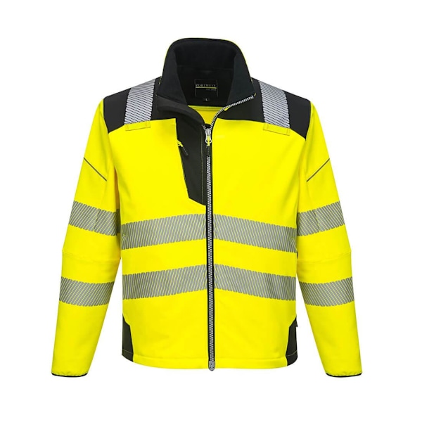 Portwest Herr PW3 Softshell Hi-Vis Jacka L Gul/Svart Yellow/Black L