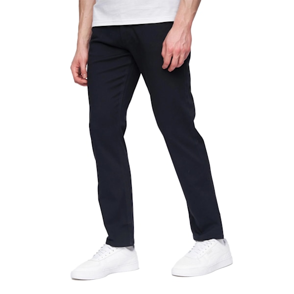 Henleys Mens Visit Chinos 32R Svart Black 32R