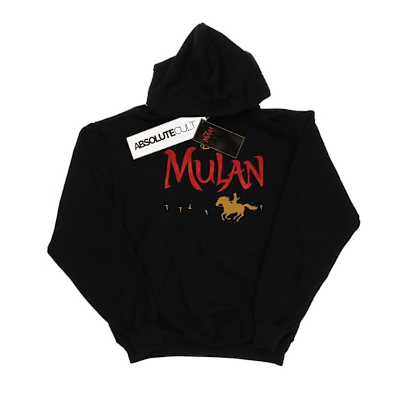 Disney Herr Mulan Filmlogotyp Hoodie XL Svart Black XL