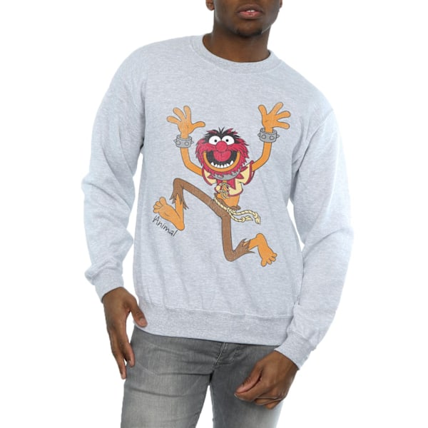 The Muppets Mens Classic Animal Heather Sweatshirt L Heather Grå Heather Grey L