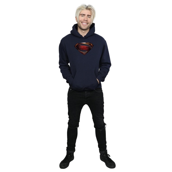 DC Comics Justice League Movie Superman Emblem Hoodie S Na Navy Blue S