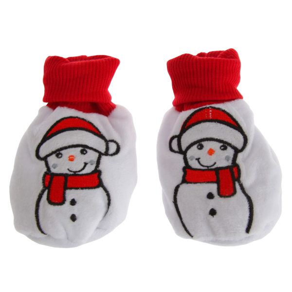 Nursery Time Baby Christmas Snowman Booties Upp till 6 månader Whit White Up To 6 Months