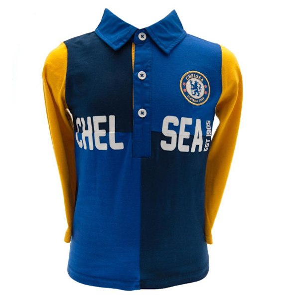 Chelsea FC Barn/Barn Rugbytröja 3-6 månader Blå/Marinblå/Gul Blue/Navy/Yellow 3-6 Months