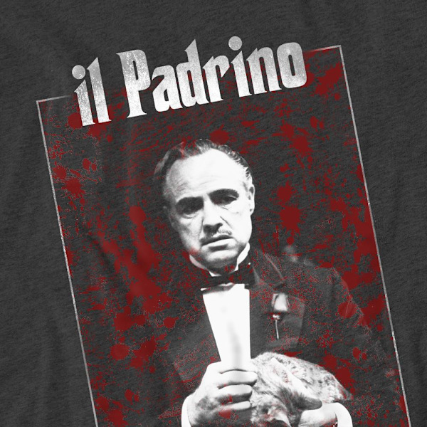 The Godfather Unisex Vuxen Sangue T-Shirt M Kolgrå Charcoal M