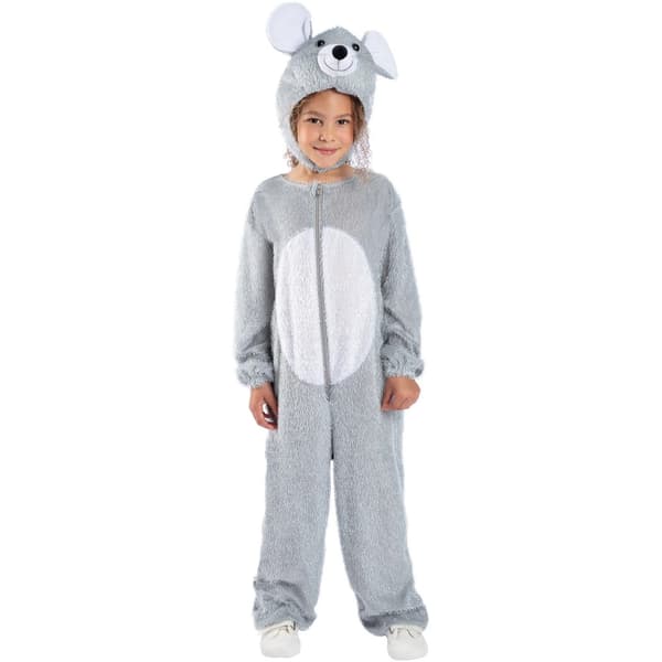 Smiffys Barn/Barn Musdräkt Kostym 4-6 År Grå Grey 4-6 Years