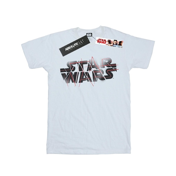 Star Wars Boys The Last Jedi Spray Logo T-Shirt 7-8 år Vit White 7-8 Years