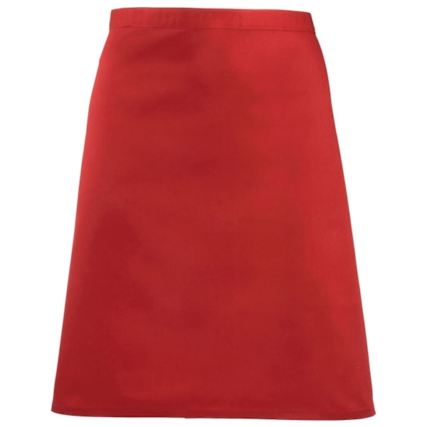 Premier Colours Mid Length Förkläde One Size Röd Red One Size