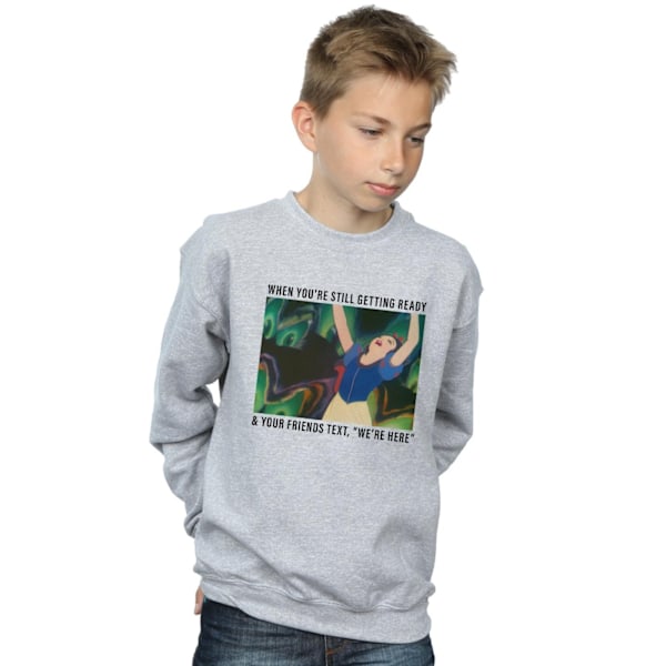 Disney Princess Boys Snövit Fortfarande Gör Sig Klar Sweatshirt Sports Grey 12-13 Years