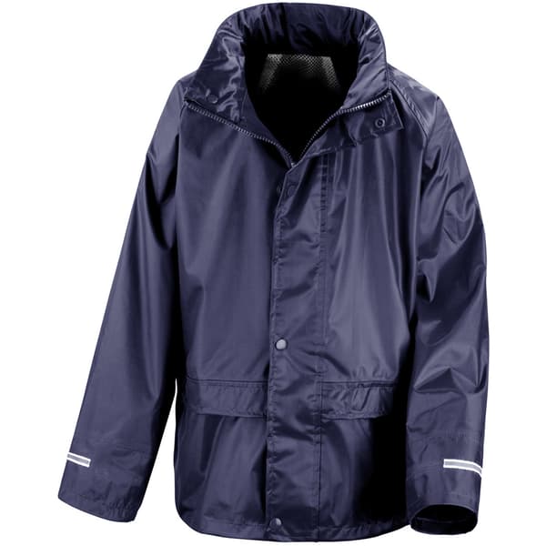 Result Core Barn/Barn Unisex Junior Regnkläder Jacka Och T Navy Blue 11-12