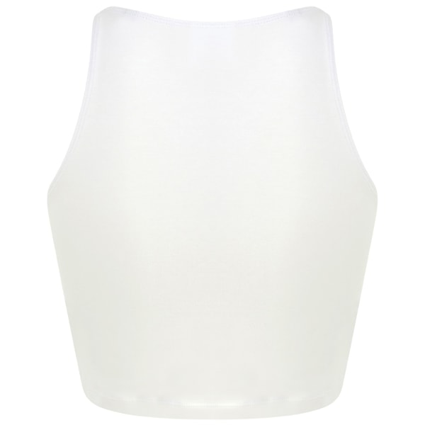 SF Dam/Kvinnor Cropped Crop Top M Vit White M