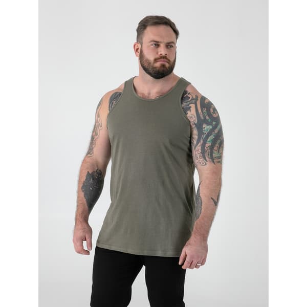 Duke Herr Tanktop Fabio 2 Kingsize 6XL Khaki Khaki 6XL