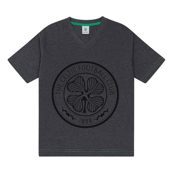 Celtic FC Herr Crest Kort Pyjamas Set S Grå Grey S