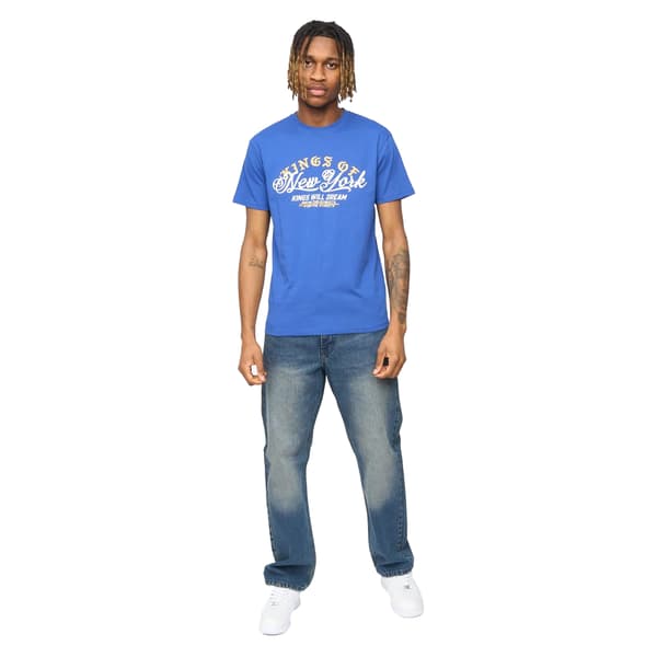 Kings Will Dream Herr Affiliated Logo T-shirt S Blå Blue S