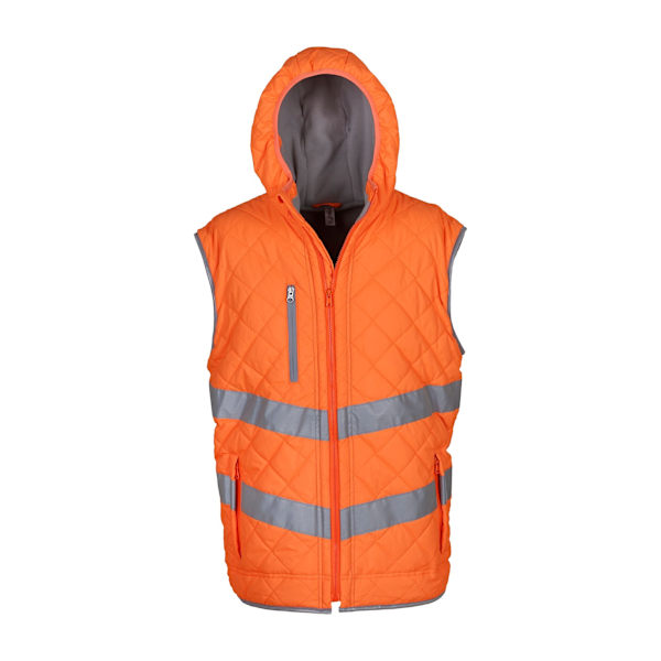 Yoko Unisex Hi Vis Kensington Huvtröja Gilet 3XL Orange Orange 3XL