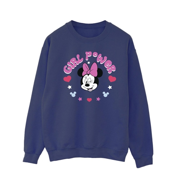 Disney Mens Minnie Mouse Girl Power Sweatshirt XL Marinblå Navy Blue XL