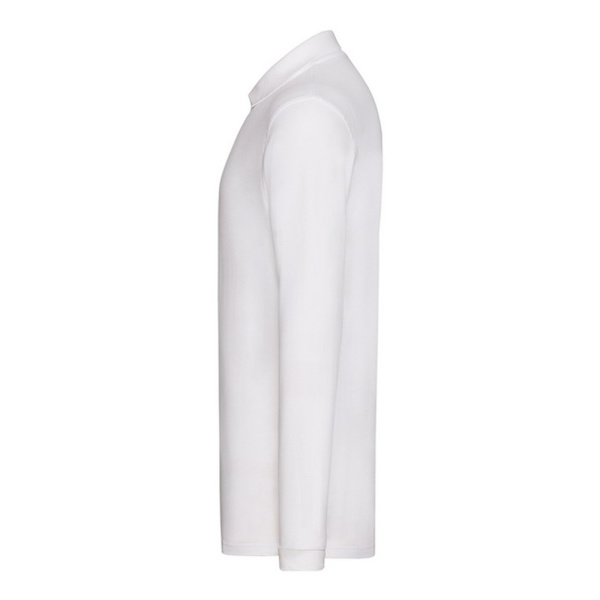 Fruit of the Loom Herr Pique Långärmad Polotröja M Vit White M
