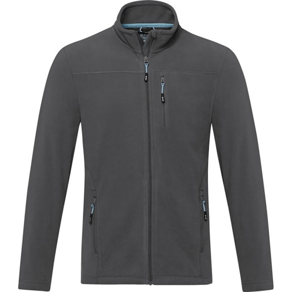 Elevate NXT Mens Amber Recycled Full Zip Fleece Jacket S Storm Storm Grey S