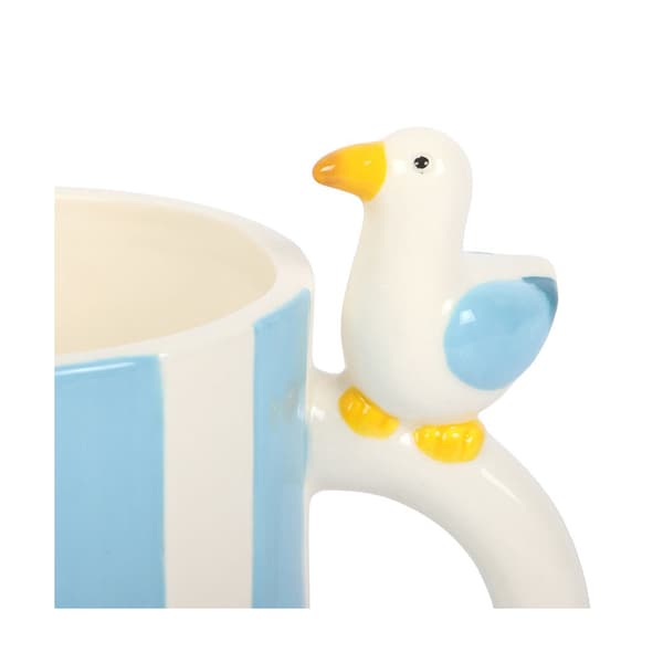 Something Different Mugg Mås 370ml En Storlek Vit/Himmelblå White/Sky Blue One Size