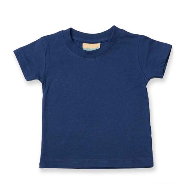 Larkwood Baby Enkelt T-shirt 6-12 Månader Marinblå Navy 6-12 Months