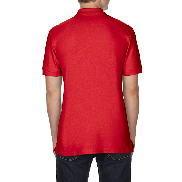 Gildan Premium Cotton Sport Double Pique Poloskjorta M Röd Red M