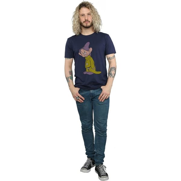 Disney Classics Herr Dopey T-shirt i bomull L Marinblå Navy Blue L