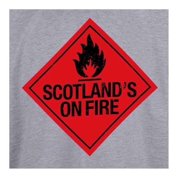 AWD Herr Scotlands On Fire T-shirt L Grå Grey L