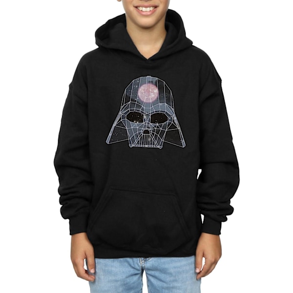 Star Wars Boys Geometric Darth Vader Hoodie 12-13 år Svart Black 12-13 Years