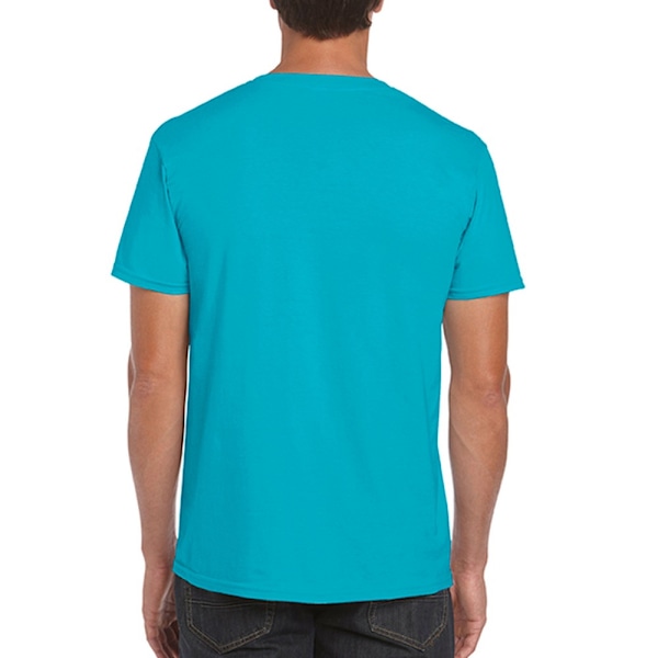 Gildan Mäns Soft Style Ringspun T-shirt L Tropisk Blå Tropical Blue L