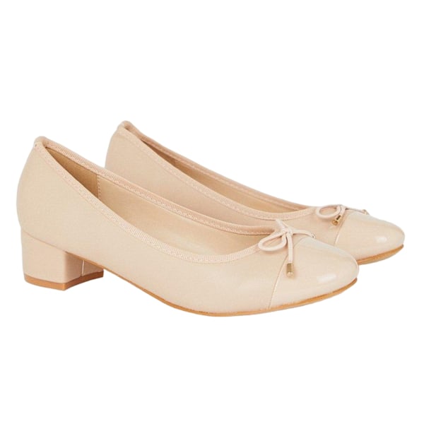 Good For The Sole Dam/Damer Talia Block Heel Ballerina Flat Blush 7 UK