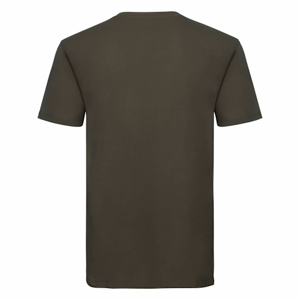 Russell Herr T-shirt med korta ärmar i ekologisk bomull XS Mörk oliv Dark Olive XS