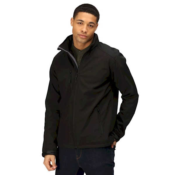 Regatta Reid Softshell Vindtät Vattenavvisande Jacka för Herr Black 3XL