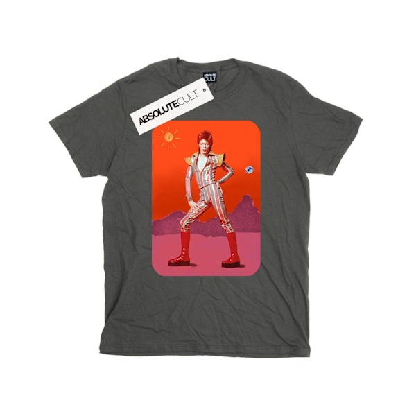 David Bowie Girls On Mars Bomull T-shirt 7-8 år Kol Charcoal 7-8 Years