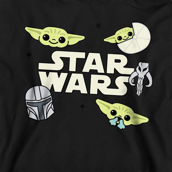 Star Wars The Mandalorian Barn/Kids Grogu Märkeshuvtröja 7-8 Navy 7-8 Years