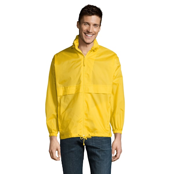 SOLS Unisex Surf Windbreaker Lättviktsjacka L Guld Gold L