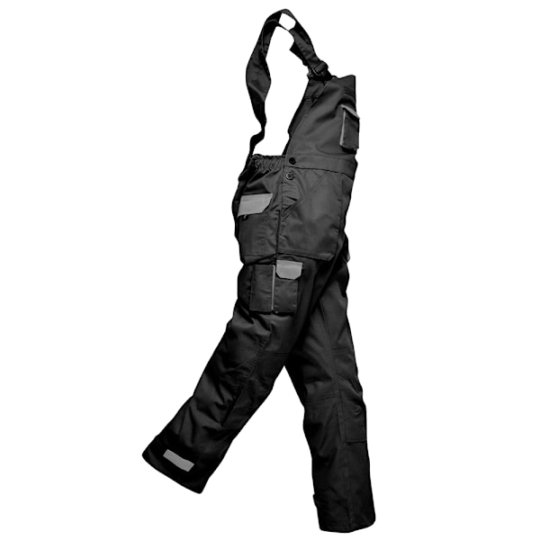 Portwest Contrast Bib & Brace / Workwear M x Regular Svart/Grå Black/Grey M x Regular