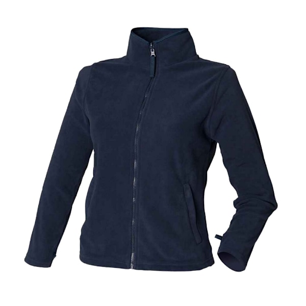 Henbury Damjacka i Microfleece för Dam/Kvinna, Storlek 10 UK, Marinblå Navy 10 UK