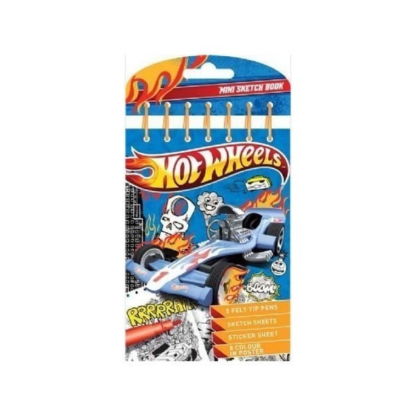 Hot Wheels Mini Sketchbook Set One Size Multicoloured Multicoloured One Size