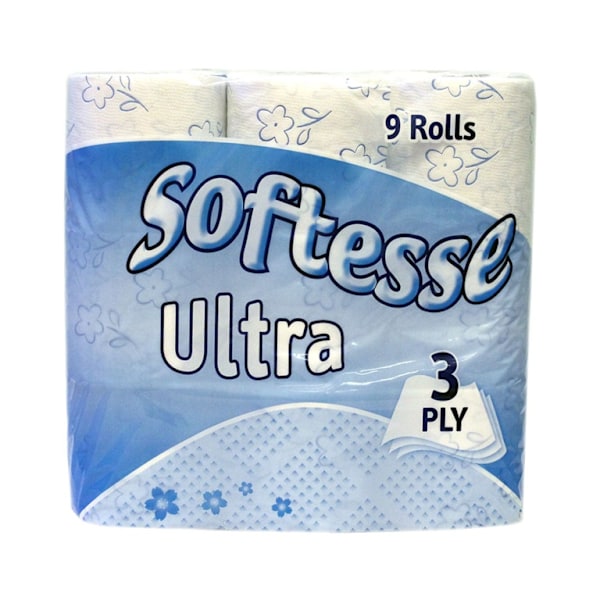 Softesse 3-lagers Ultra Toalettpapper (9-pack) Storlek: En Storlek Vit White One Size