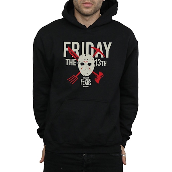 Fredag den 13:e Herr Day Of Fear Hoodie 3XL Svart Black 3XL