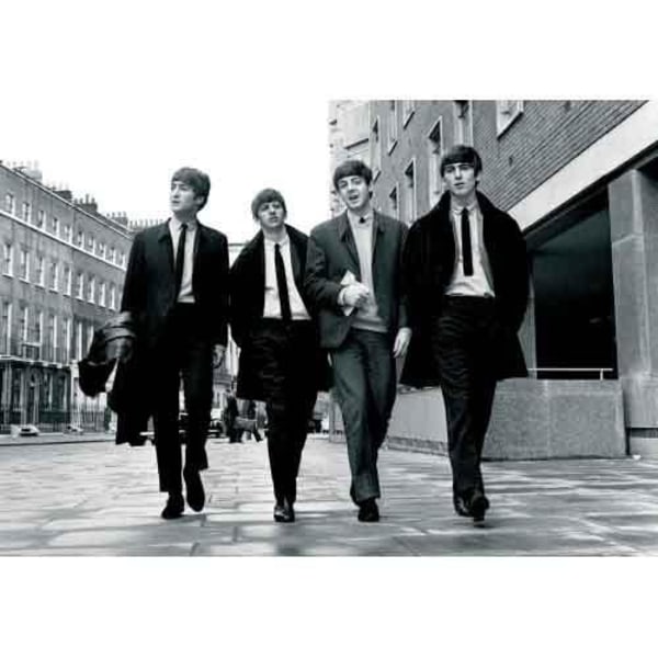 The Beatles Walking In London Vykort One Size Svart/Vit Black/White One Size