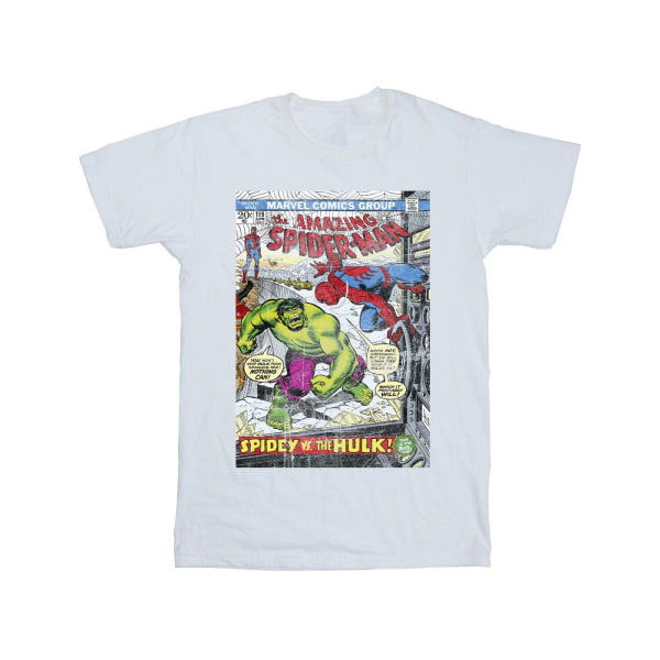 Marvel Herr Spider-Man VS Hulk Cover T-shirt 4XL Vit White 4XL