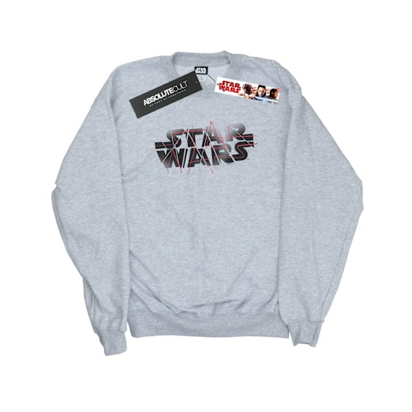 Star Wars The Last Jedi Spray Logo Sweatshirt M Sports Grå Sports Grey M
