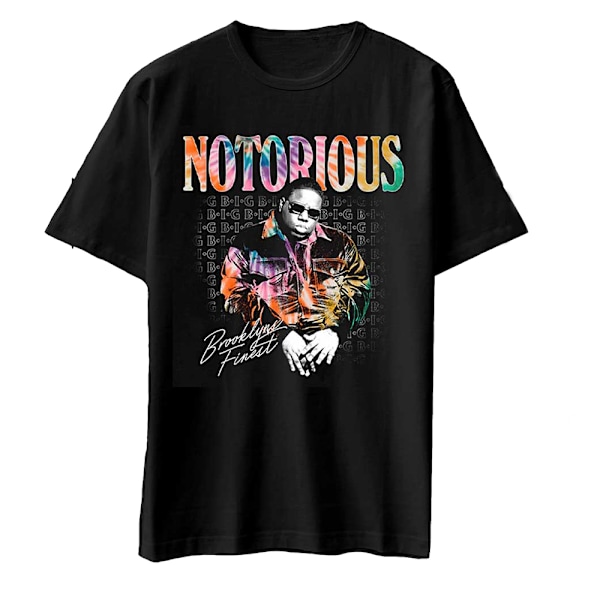 Biggie Smalls Unisex Vuxen Brooklyn's Finest Bomull T-Shirt XL Black XL