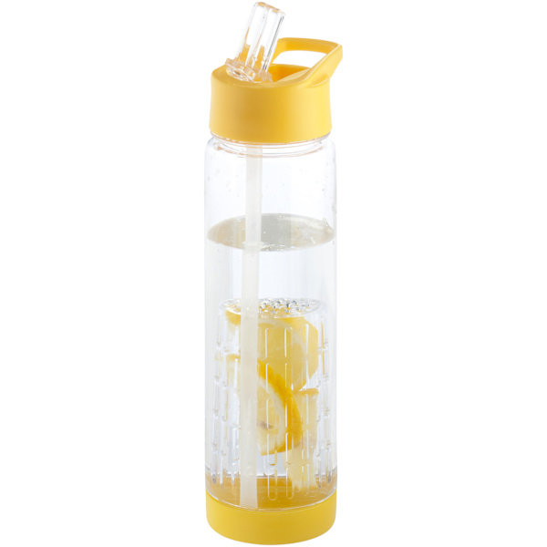 Bullet Tutti Frutti Flaska Med Infuser 25.9 x 7.1 cm Gul/Transparent Yellow/Transparent 25.9 x 7.1 cm
