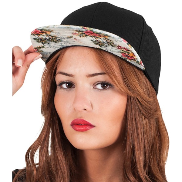 Flexfit Unisex Floral Snapback Cap One Size Mint Mint One Size