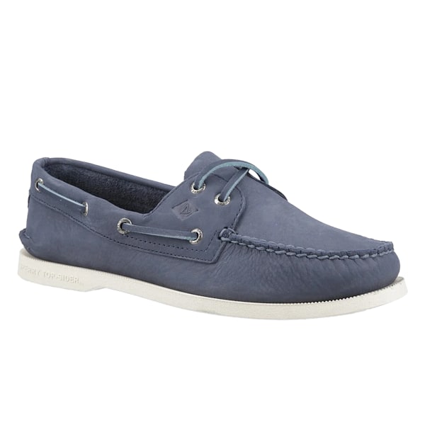 Sperry Herr Äkta Läder Båtskor med 2 Öljetter 11 UK Mörkblå Dark Blue 11 UK